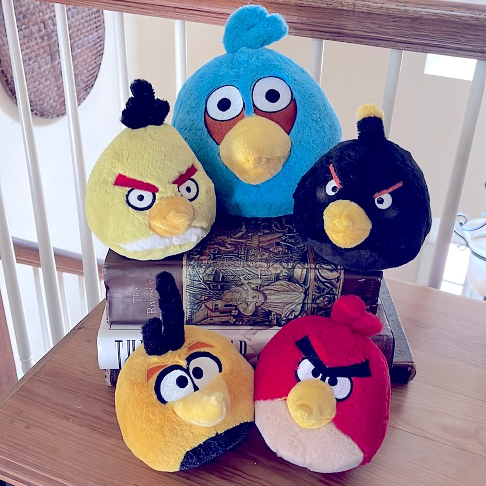 Angry Birds Plushies Lot of 5